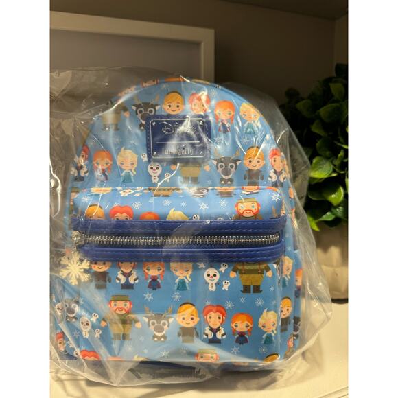 NWT! Disney Loungefly Frozen Chibi Mini Backpack - Picture 10 of 11